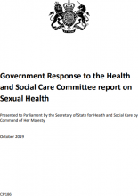 Government Response to the Health and Social Care Committee report on Sexual Health